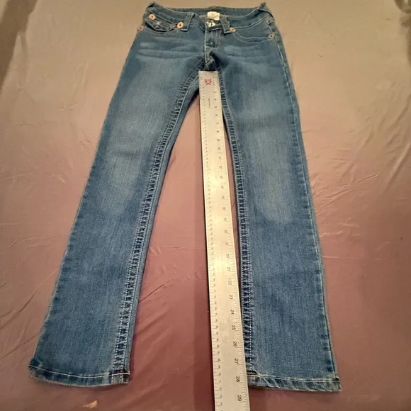 NWOT True Religion Joey Super T Women’s Jeans Size 25 Red Logo $238